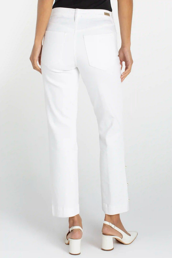 Kennedy Crop Jean with Pearl Detail