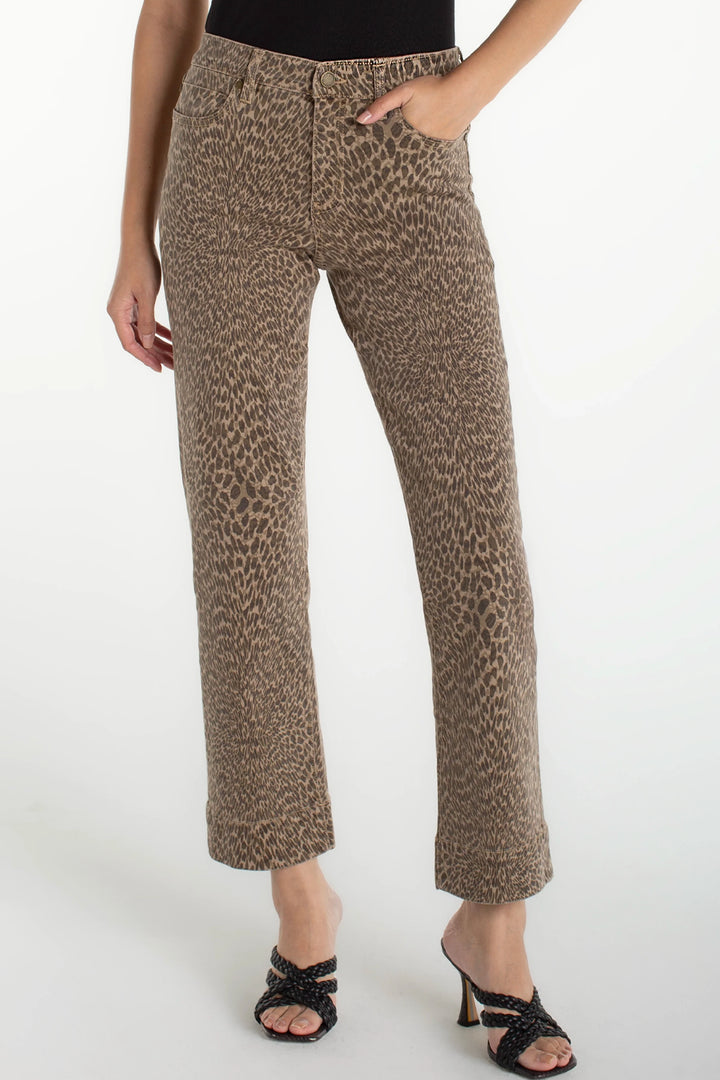 Kennedy Straight Leg in Abstract Animal Print