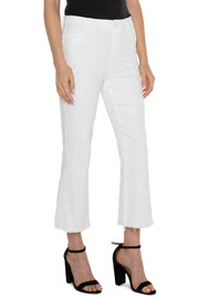 THE GIA GLIDER® CROP FLARE WITH FRAY HEM