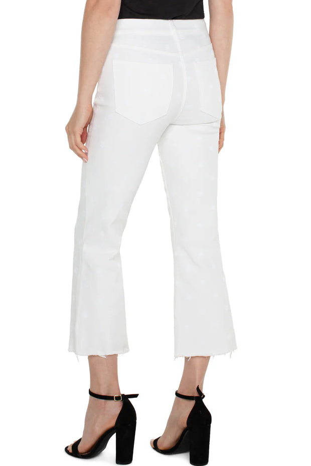 THE GIA GLIDER® CROP FLARE WITH FRAY HEM