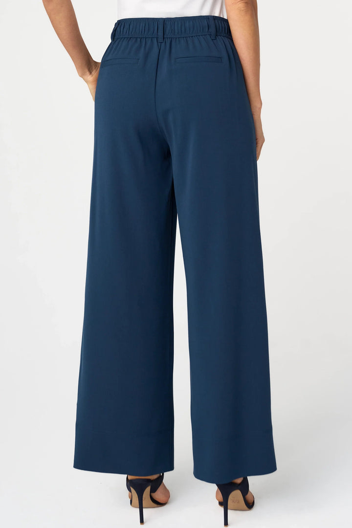 High Rise Pleated Wide Leg Trouser