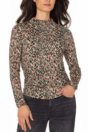 Mock Neck Knit Top