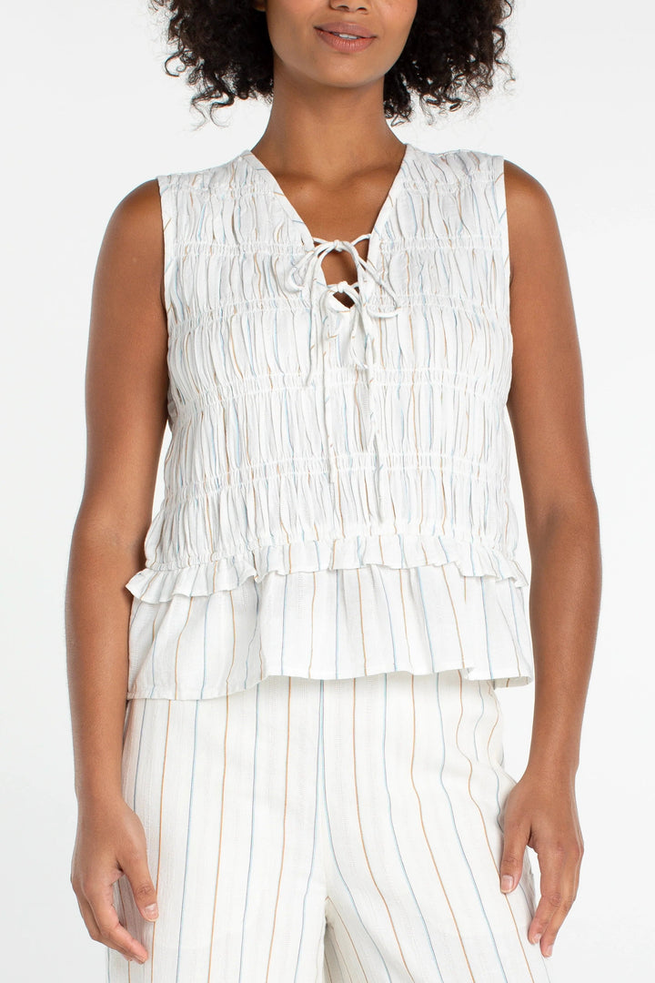 Sleeveless Stripe Top