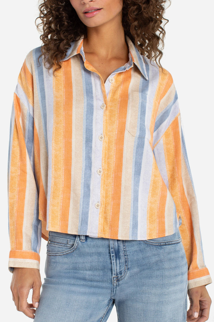 Relaxed Fit Button Up Shirt
