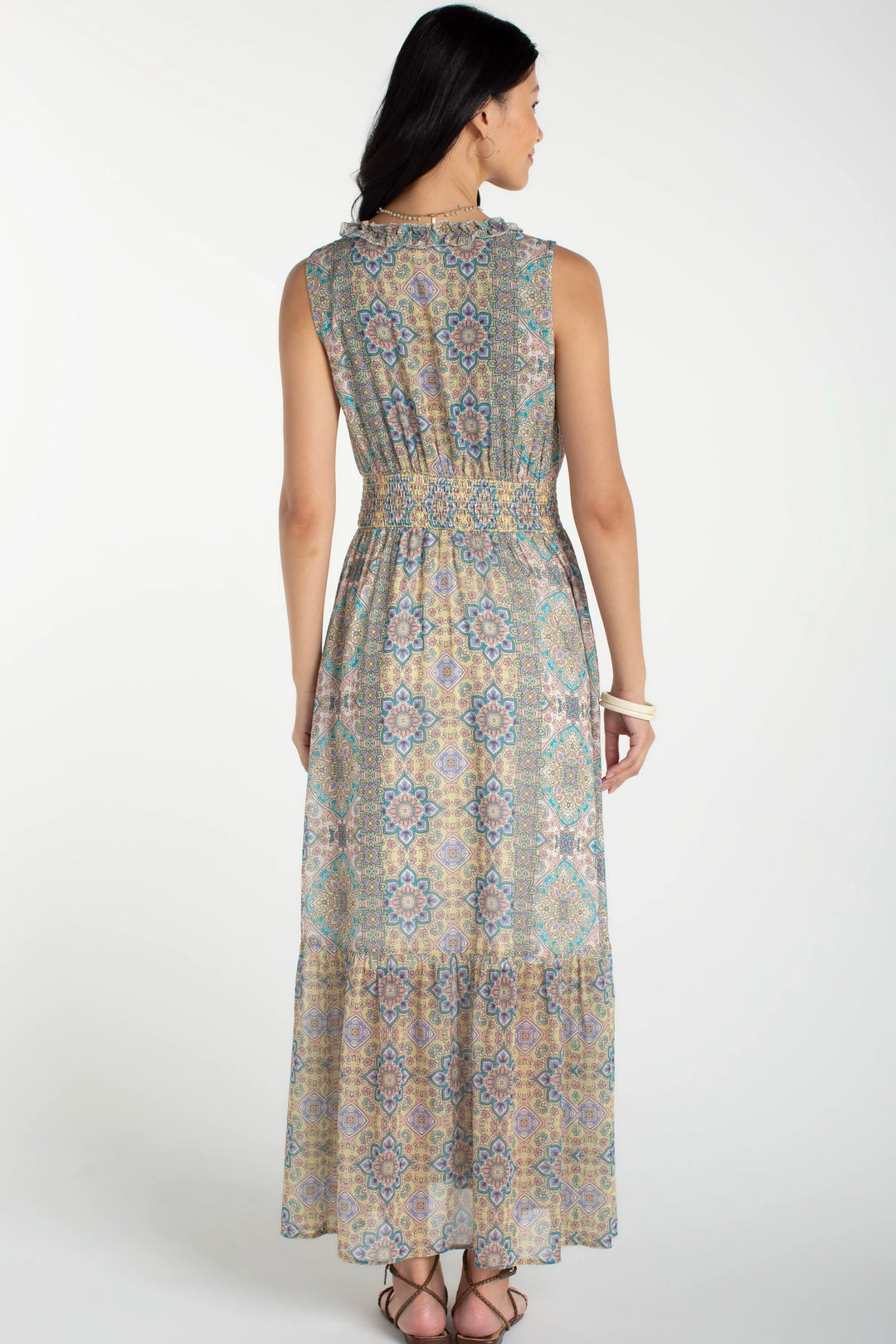Sleeveless Woven Maxi Dress