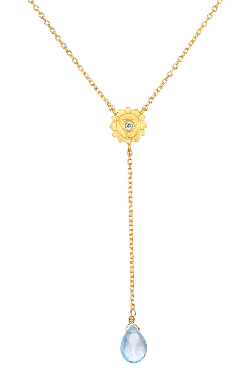 Speak with Strength Chakra Lariat Necklace