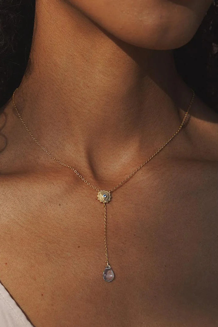 Speak with Strength Chakra Lariat Necklace