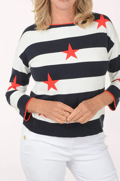 Stars and Stripes Knit Top