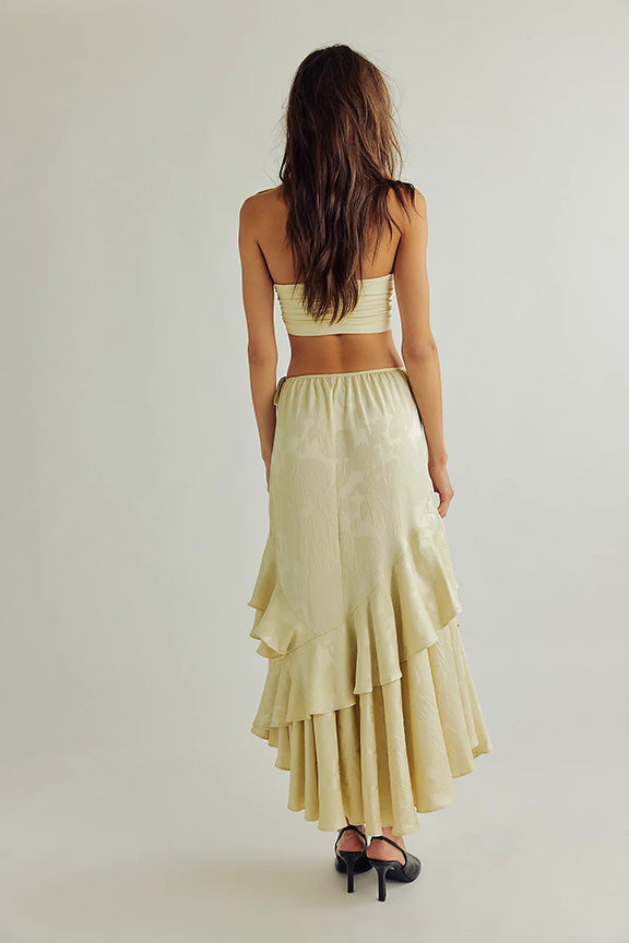 Autumn Promenade Skirt in Tea Cookie
