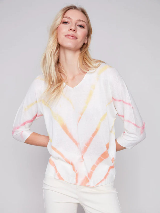 Printed Dolman Sweater