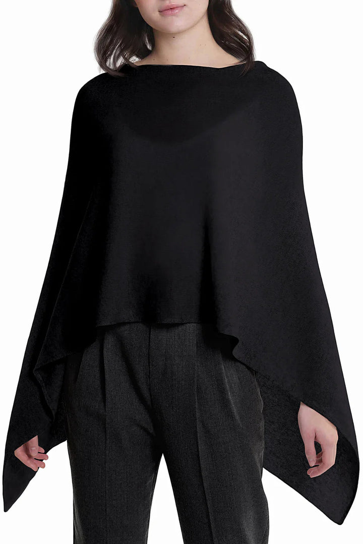 Cashmere Topper in Black, Heather Blue, Pine and Autumn Leaf