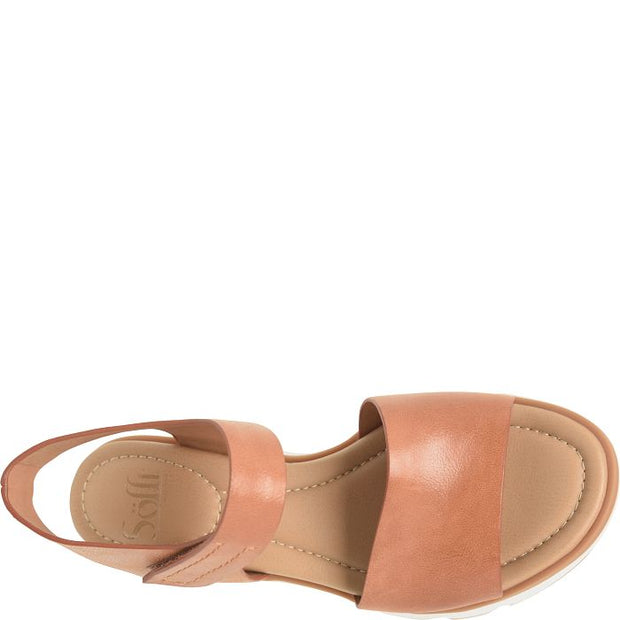 Morgan Leather Sandal - Luggage