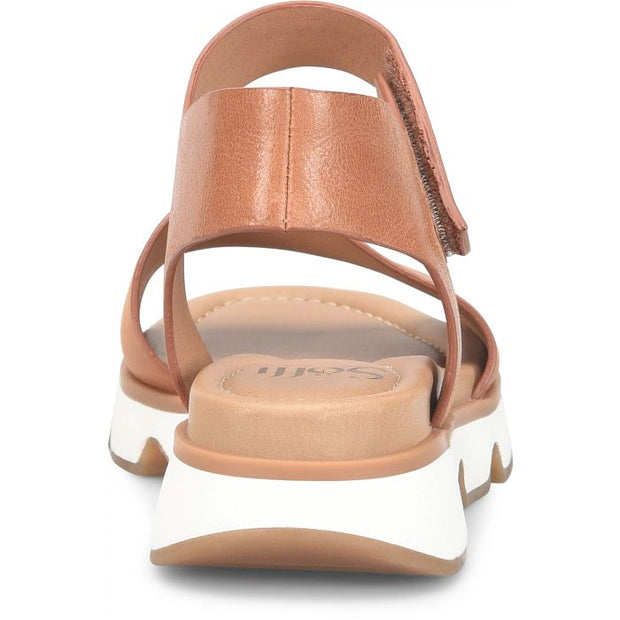 Morgan Leather Sandal - Luggage