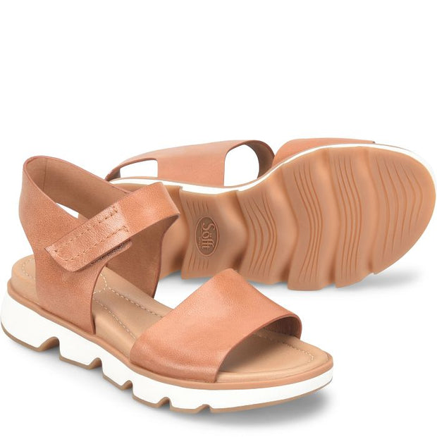 Morgan Leather Sandal - Luggage