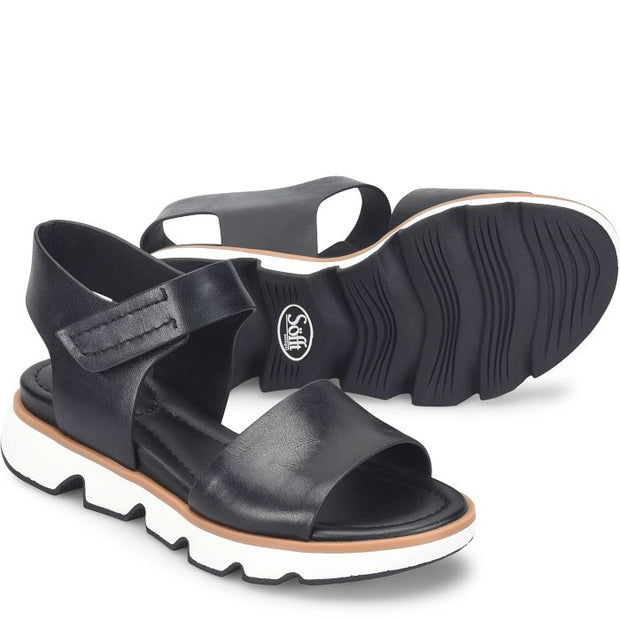 Morgan Leather Sandal - Black