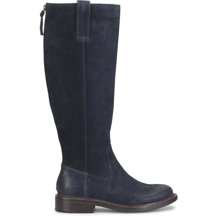 Samantha III Boot in Blue Suede