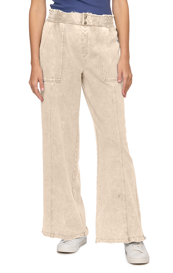 Dolly Knit Cargo Pant - Cream