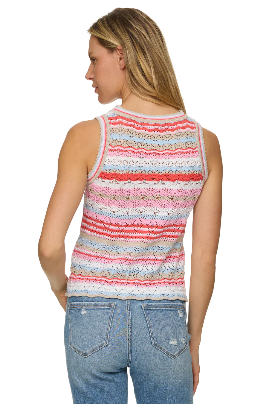 Dale Sleeveless Crochet Tank