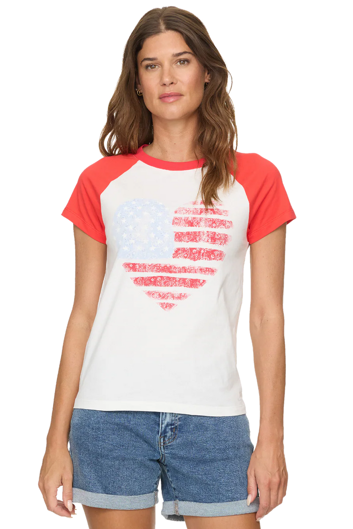 Flagg Short Raglan Sleeve Tee