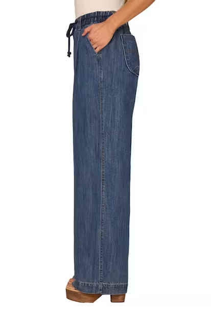 Skyrise Wide Leg Denim Pant