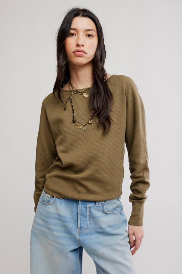 Jess Long Sleeve in Beech Leaves