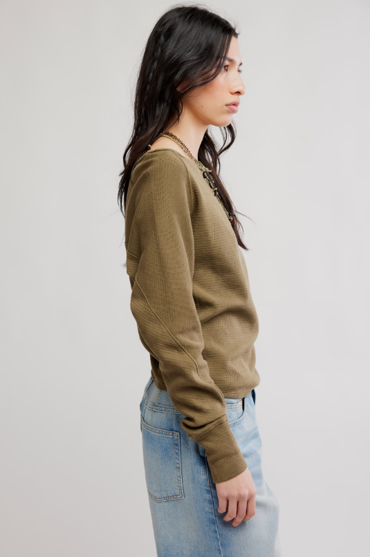 Jess Long Sleeve in Beech Leaves