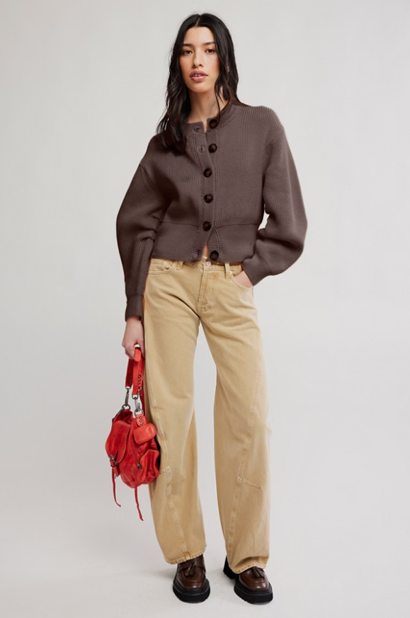 Vienna Cardigan in Coffee Bean