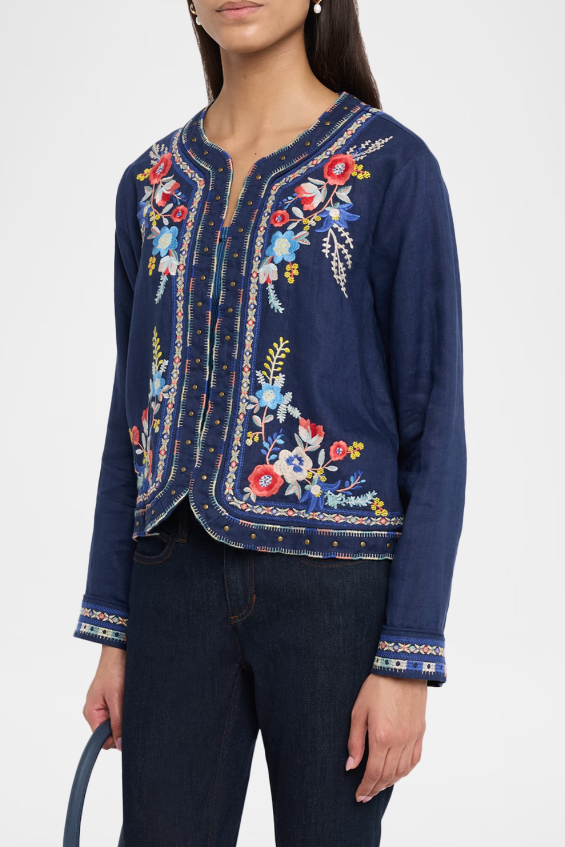 Linen Bolero Jacket