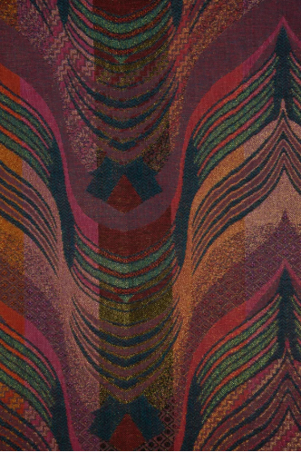 Black/Red Chevron Feather Pashmina