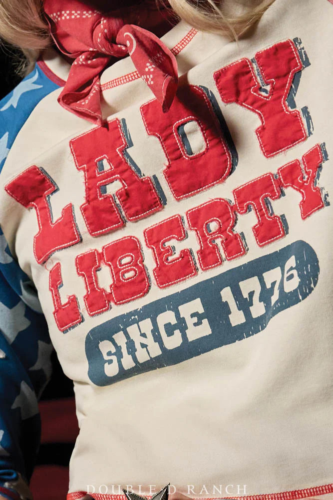 Lady Liberty 3/4 Sleeve Tee