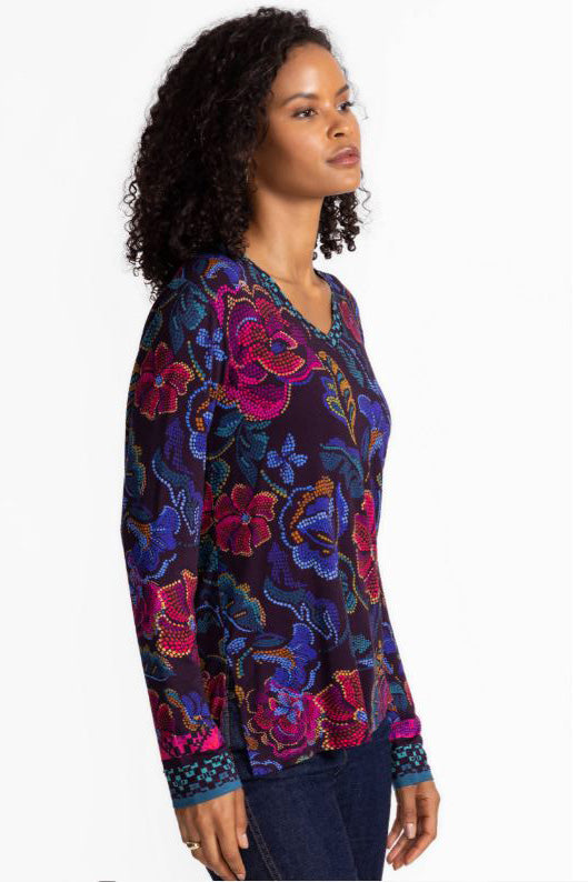 Janie Favorite Long Sleeve V-neck Tee
