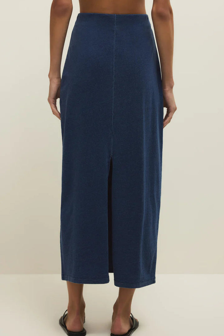 Gail Jersey Denim Skirt