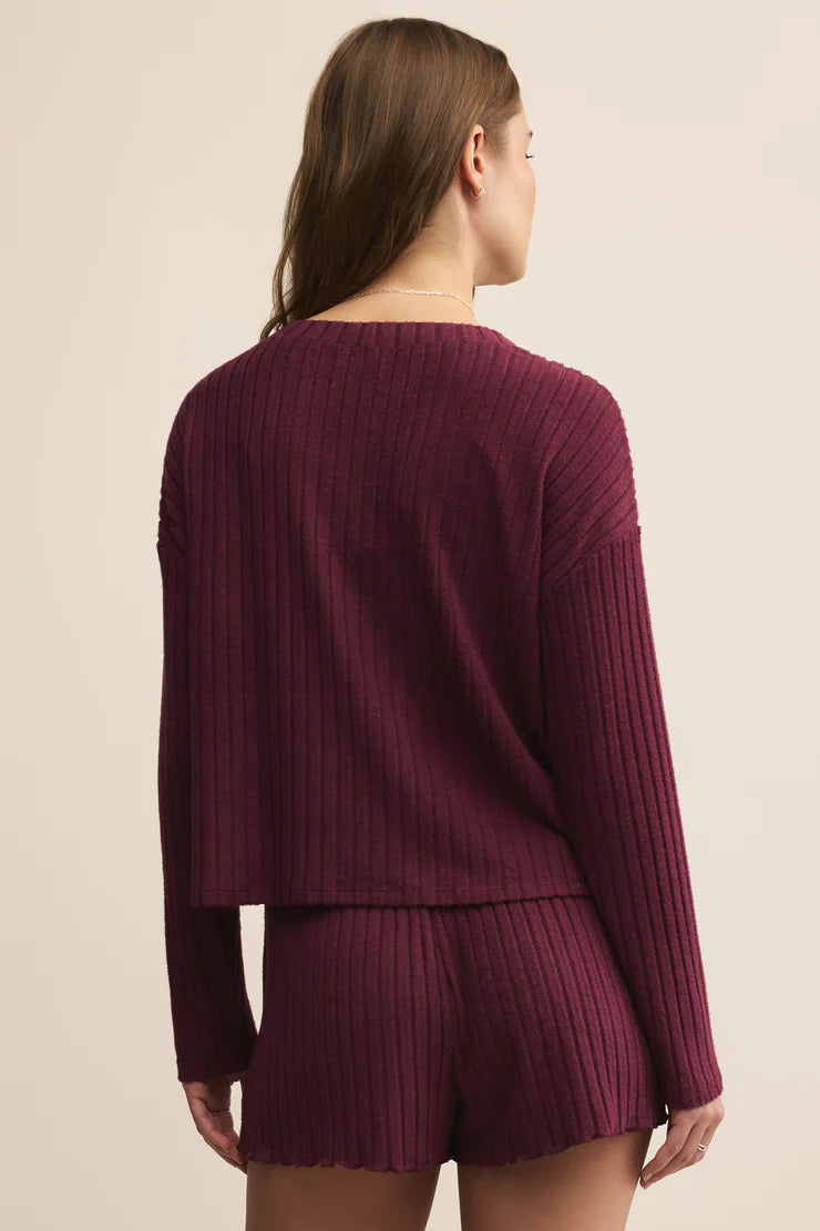 Mara Silky Rib Cardigan