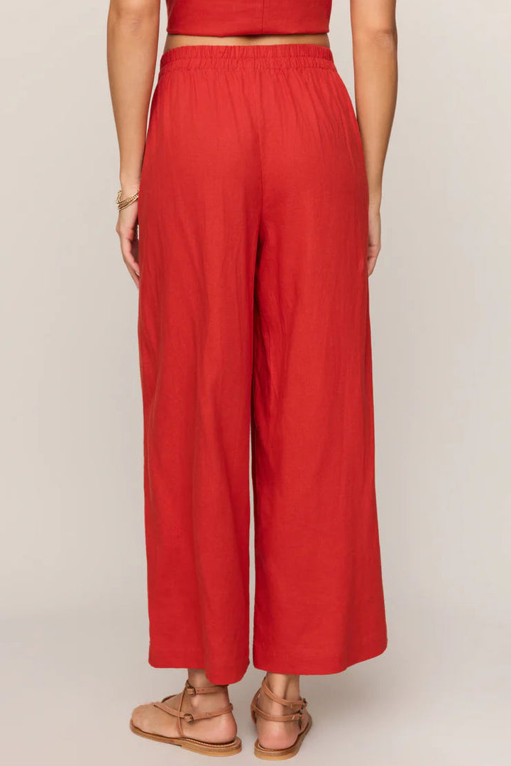 Scout Linen Pant in Chili Pepper