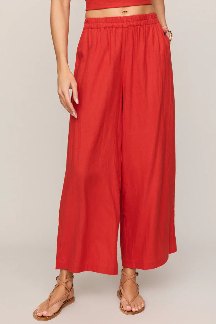 Scout Linen Pant in Chili Pepper