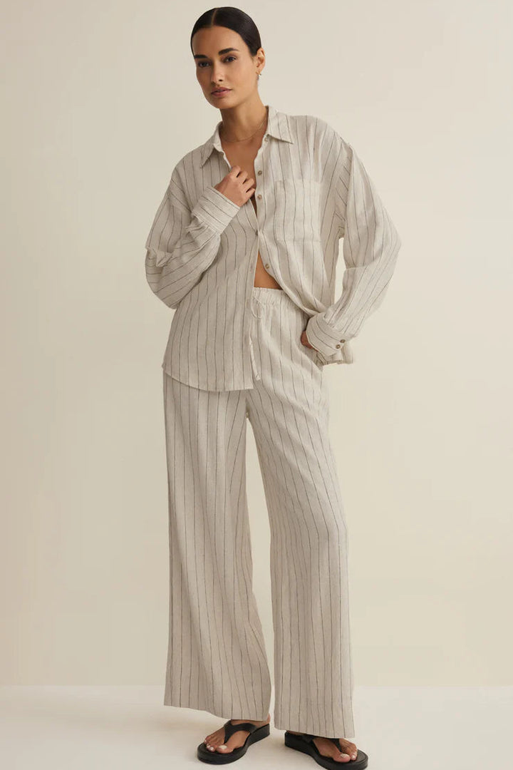 Henri Striped Linen Pant