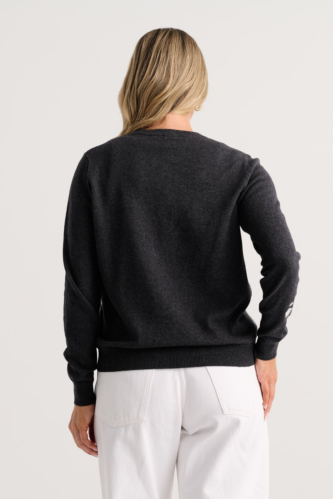 Cat Cardigan in Charcoal