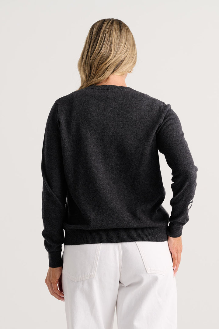 Cat Cardigan in Charcoal