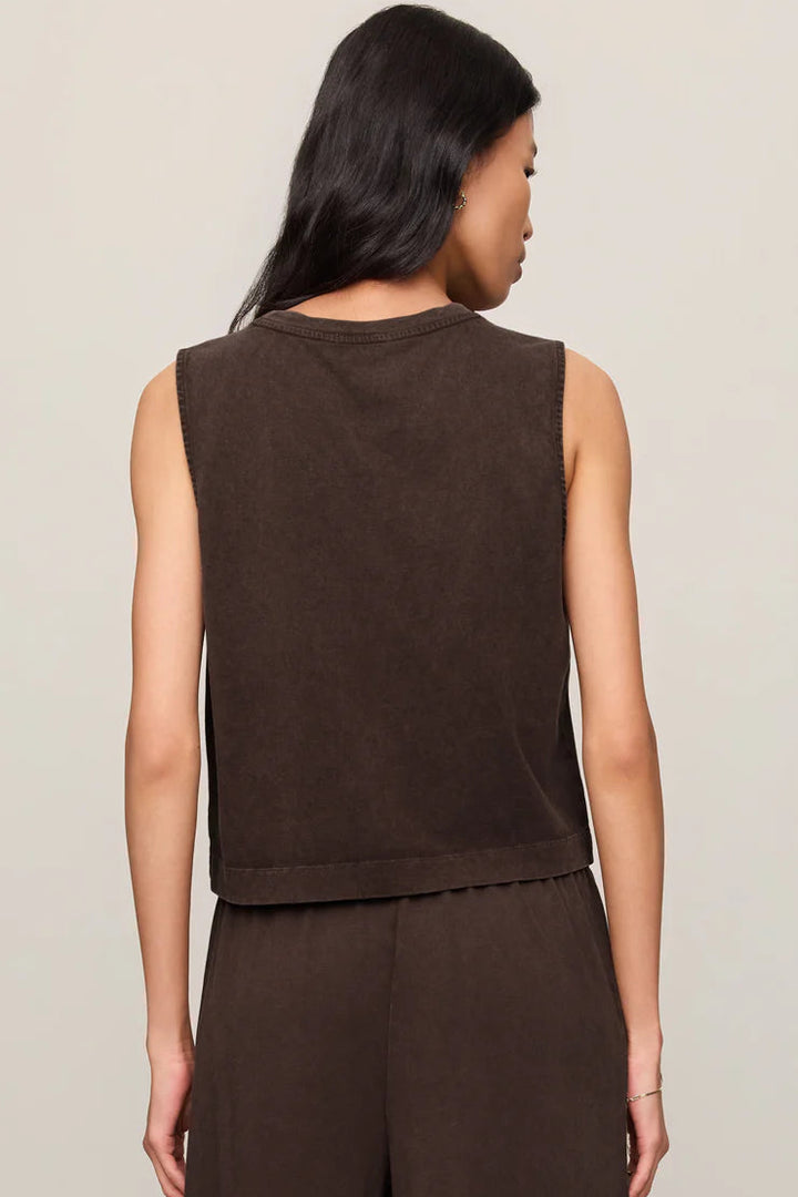 Sloane Tank in Dark Chocolate