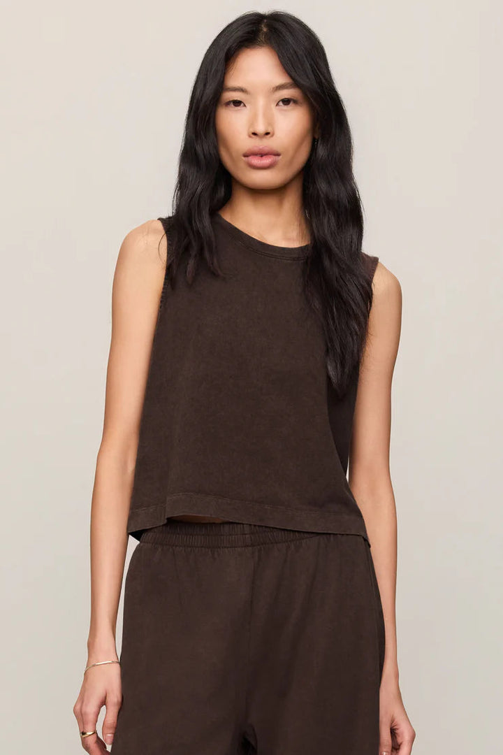 Sloane Tank in Dark Chocolate