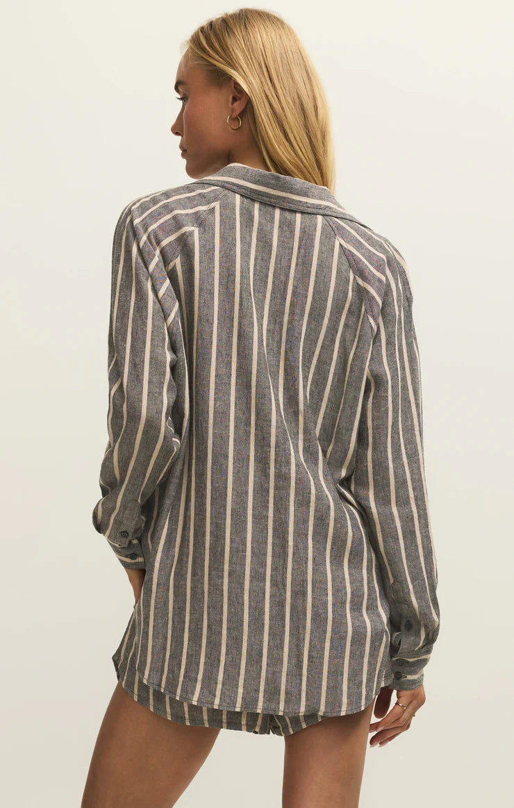 Perfect Stripe Linen Top