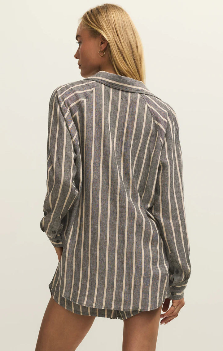 Perfect Stripe Linen Top