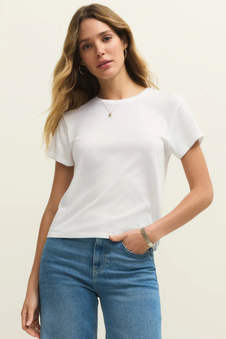 Tourist Airy Knit Jersey Tee in White