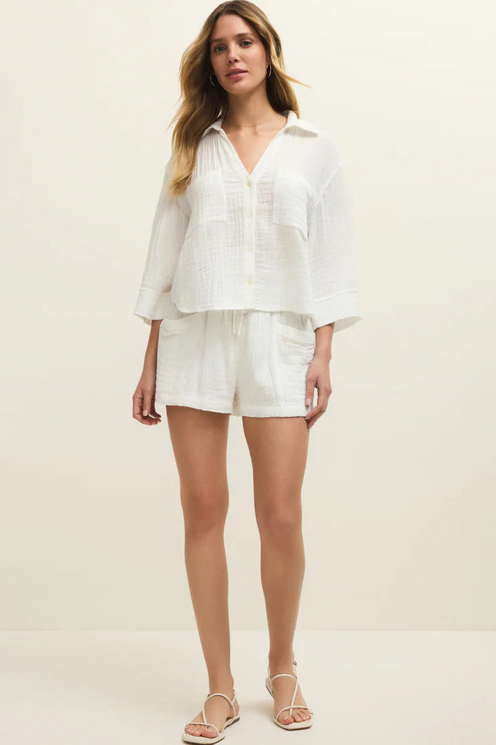 Helena Airy Gauze Blouse