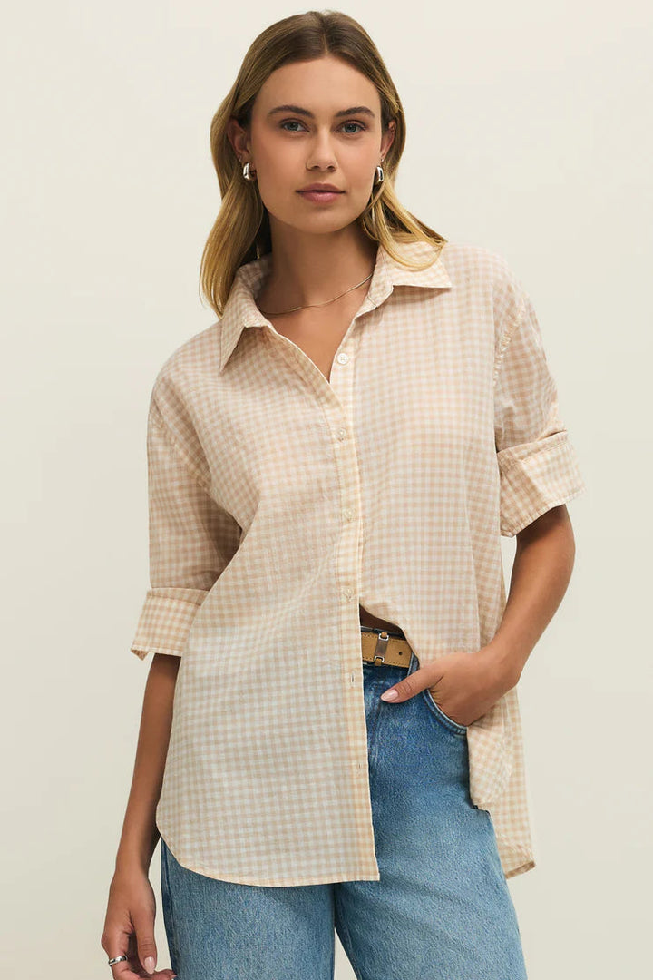 Seaport Gingham Button Up Shirt