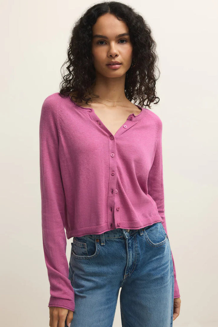 The Perfect Layer Cardigan in Spanish Rose
