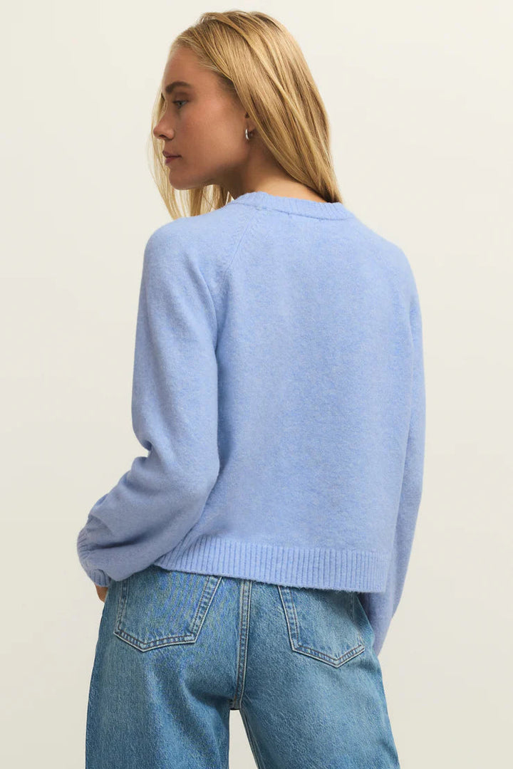Coming Up Cozy Sweater in Blue Light