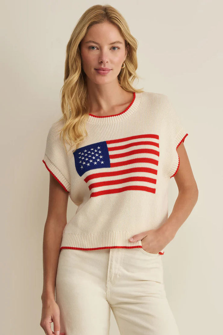 Sleeveless Patriot Sweater