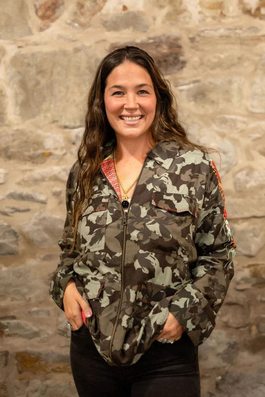 Camo Print Jacket