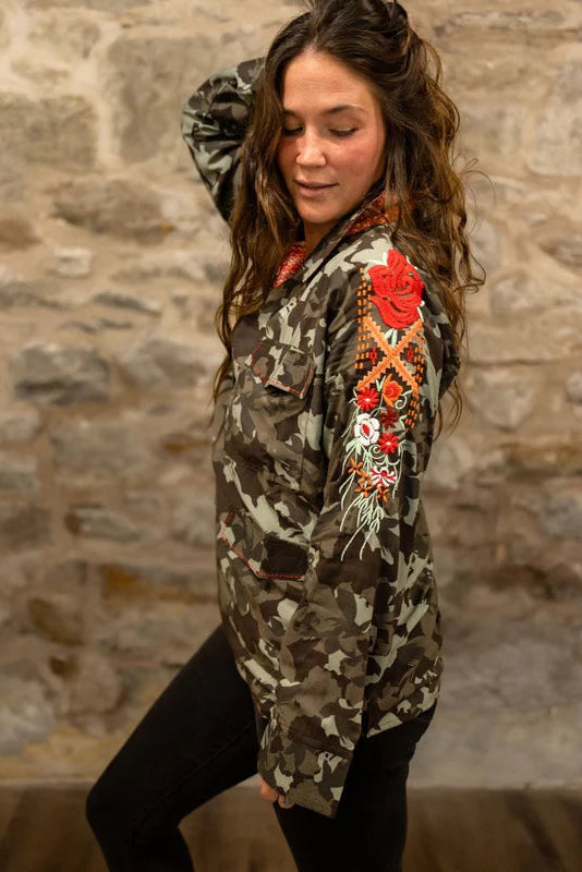 Camo Print Jacket